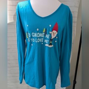 Be Yourself Teal Long Sleeve Top